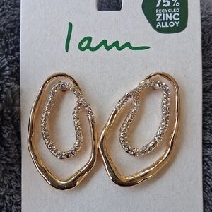 Pretty Gold & Dimond    Looking Earrings